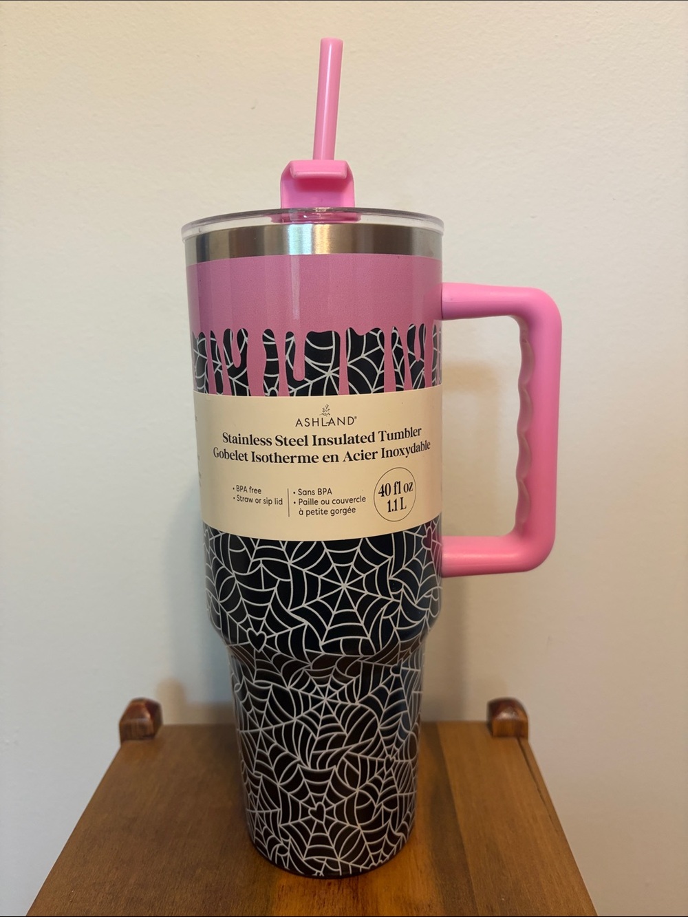 Ashland Halloween Patterned Stainless Steel Insulated Tumbler with Handle